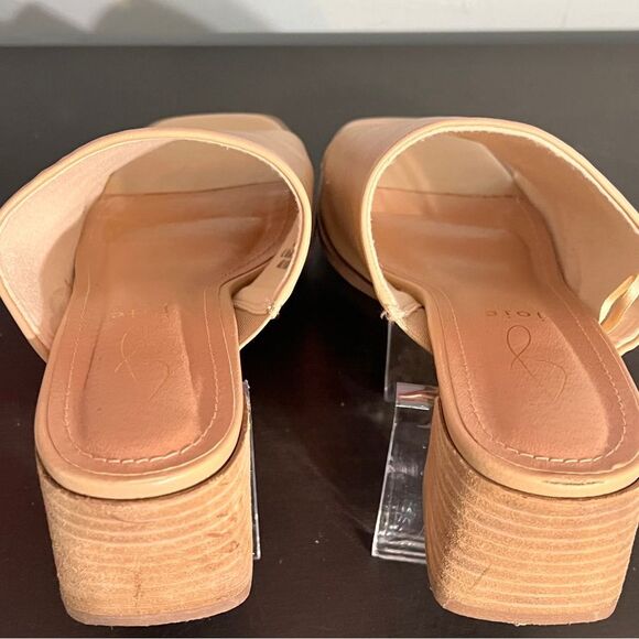 Joie Women’s Olympia Slip On Slide Mule Sandals Size 8, Tan brown block heel - Picture 8 of 16